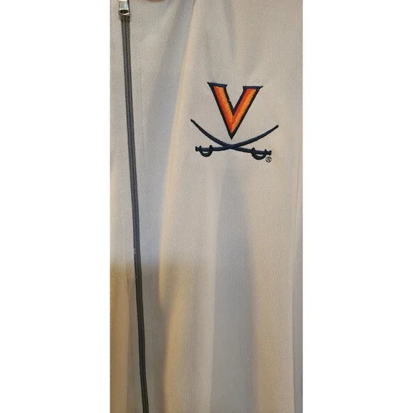 NWT Vansport Women's University of Virginia Zip Up Hoodie Gray Camo 2X New D25 - Picture 4 of 6